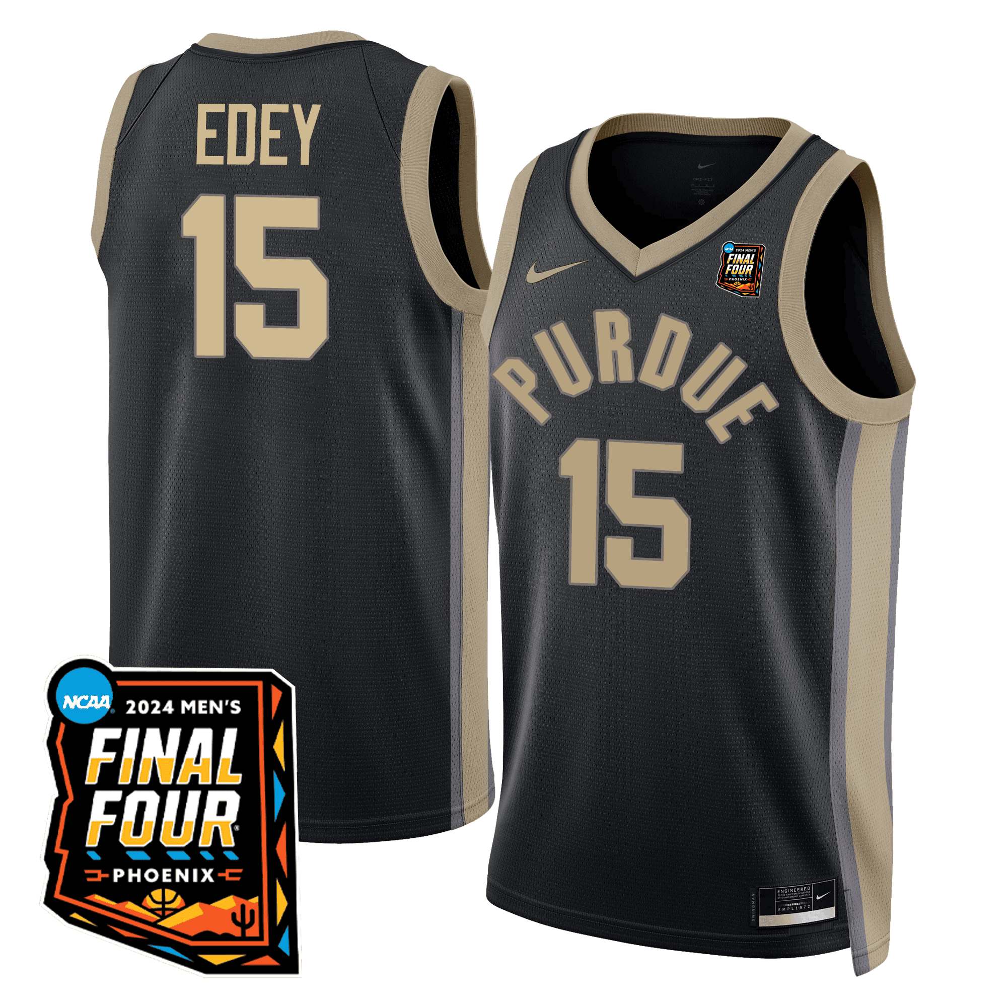Women's Purdue Boilermakers Basketball Jersey - Final Four Patch