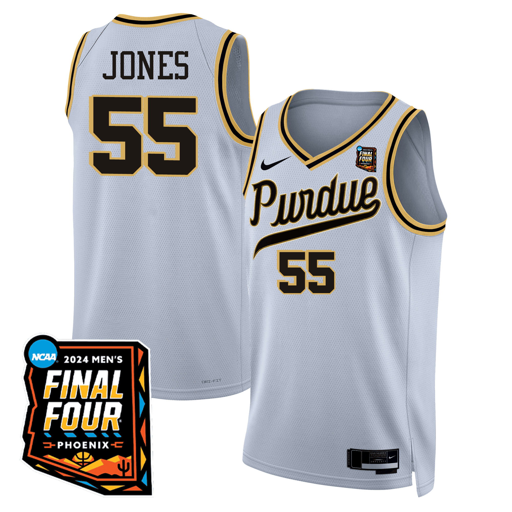Men's Purdue Boilermakers Basketball Jersey - Final Four Patch