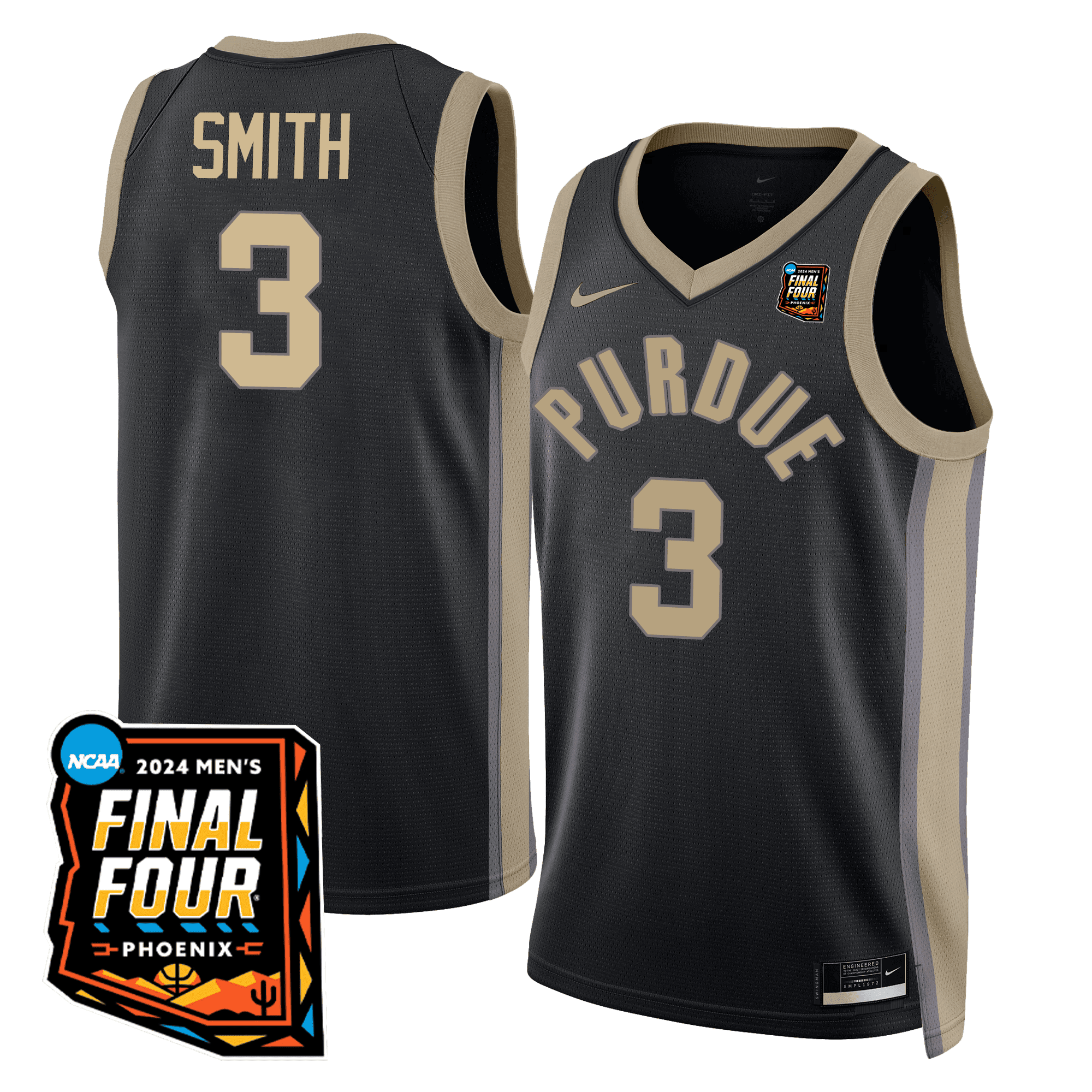 Men's Purdue Boilermakers Basketball Jersey - Final Four Patch