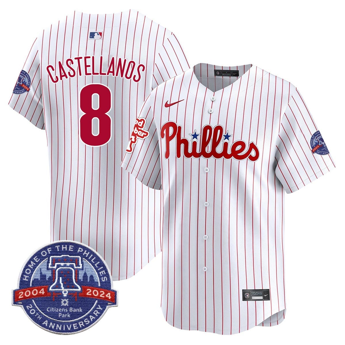 Men's Phillies Citizen Bank Park's 20Th Anniversary Jersey - All Stitched