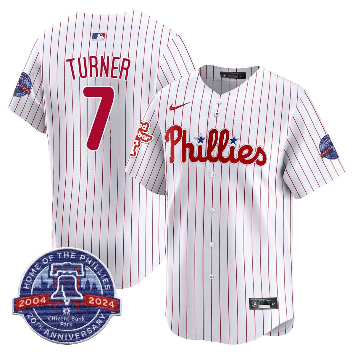 Men's Phillies Citizen Bank Park's 20Th Anniversary Jersey - All Stitched
