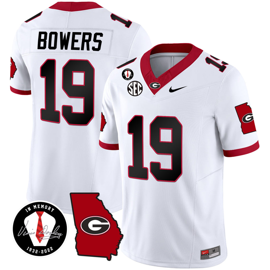 Men's Georgia Bulldogs 2024 Vapor Jersey V3 - Georgia Map - All Stitched