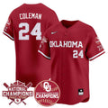 Men's size - Oklahoma Women's Back To National Champions Jersey 406VTTLJS002 - All Stitched