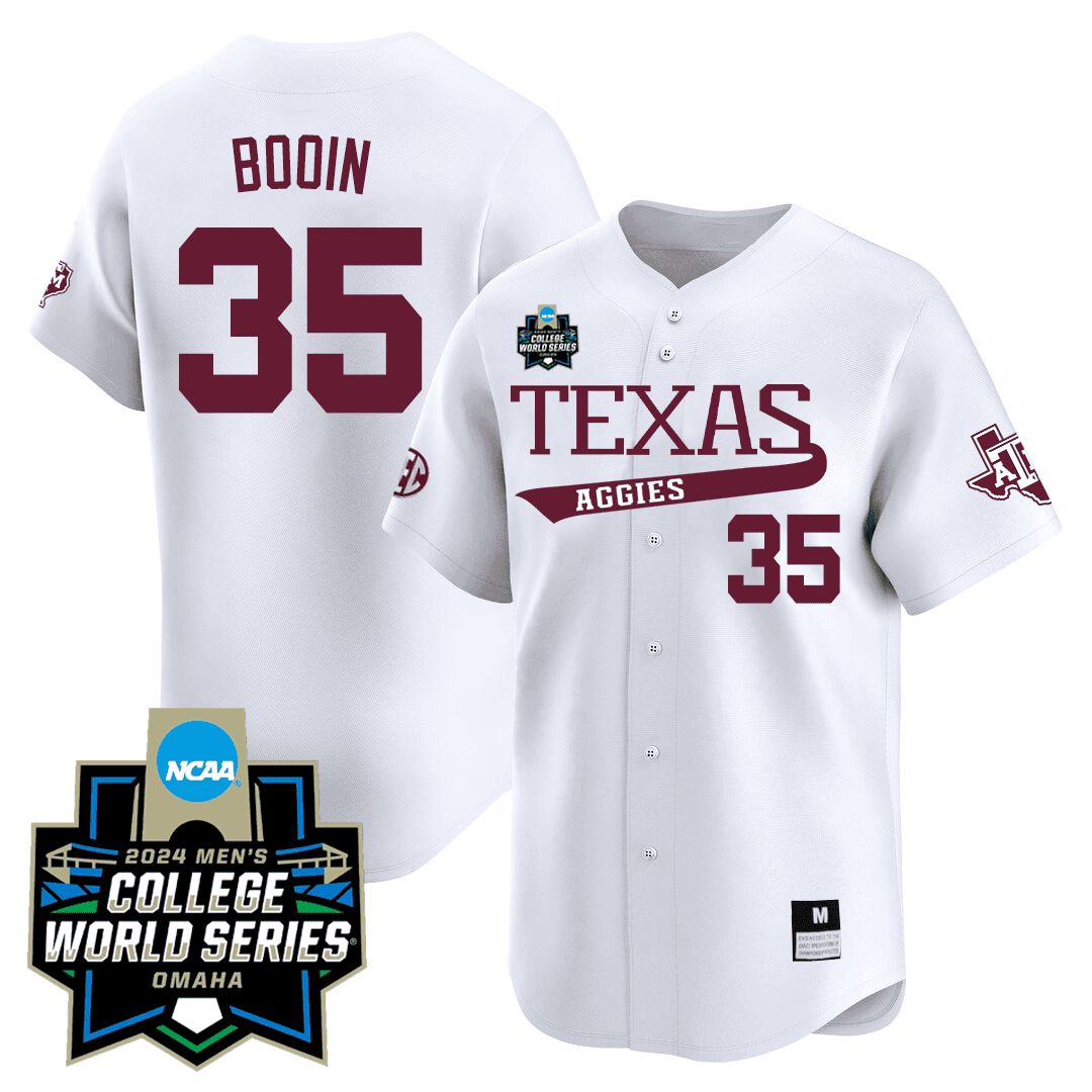 Men's Texas A&M 23/24 Jersey - 2024 College World Series Patch