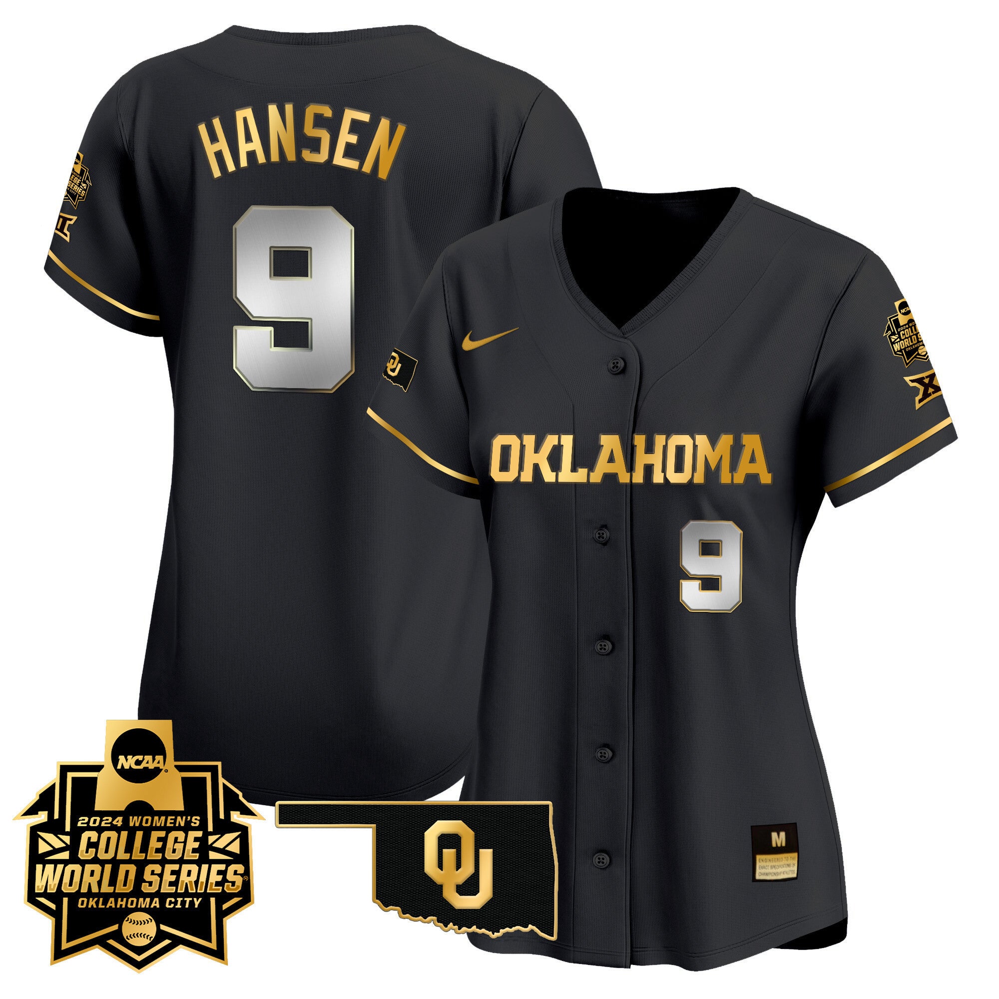 Women's size - Oklahoma Sooners Women's College World Series Champions Vapor Premier Limited Jersey - All Stitched