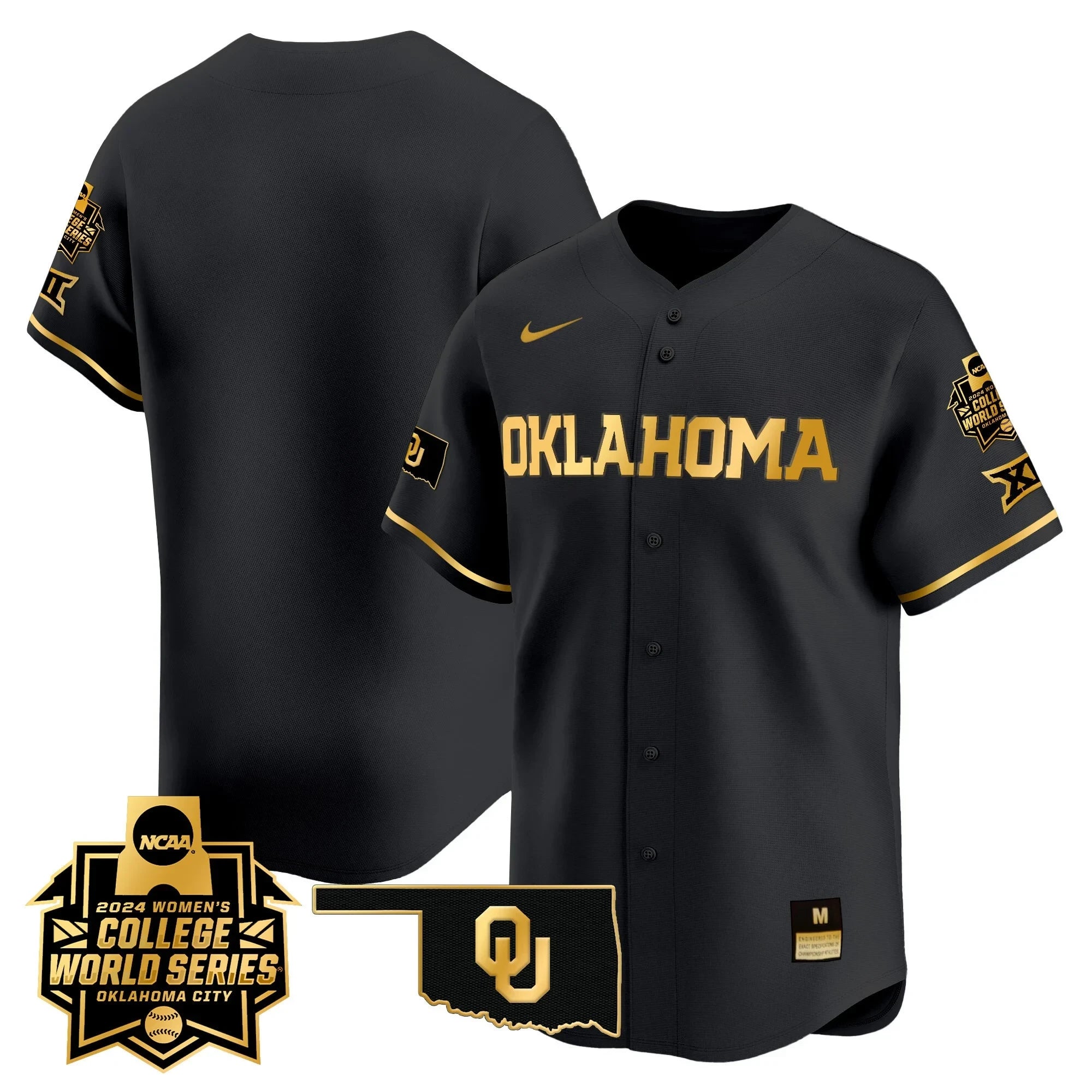 Men's size - Oklahoma Women's College World Series Champions Vapor Premier Limited Jersey - All Stitched