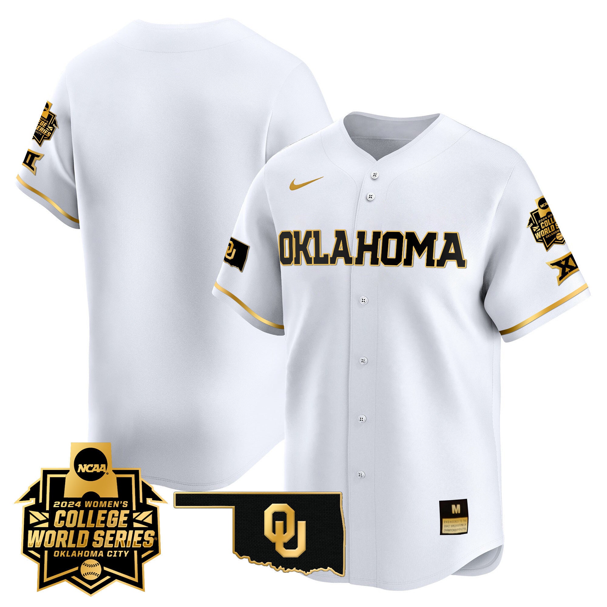 Men's size - Oklahoma Women's College World Series Champions Vapor Premier Limited Jersey - All Stitched