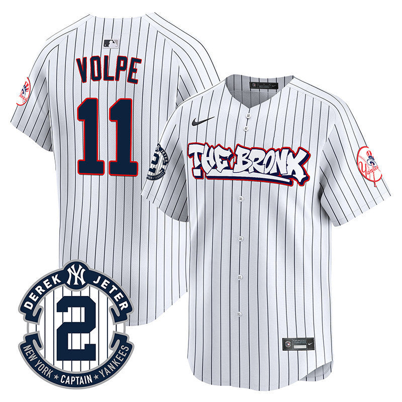Men's New York Yankees The Bronx Graffiti Vapor Premier Limited Jersey V2 - All Stitched
