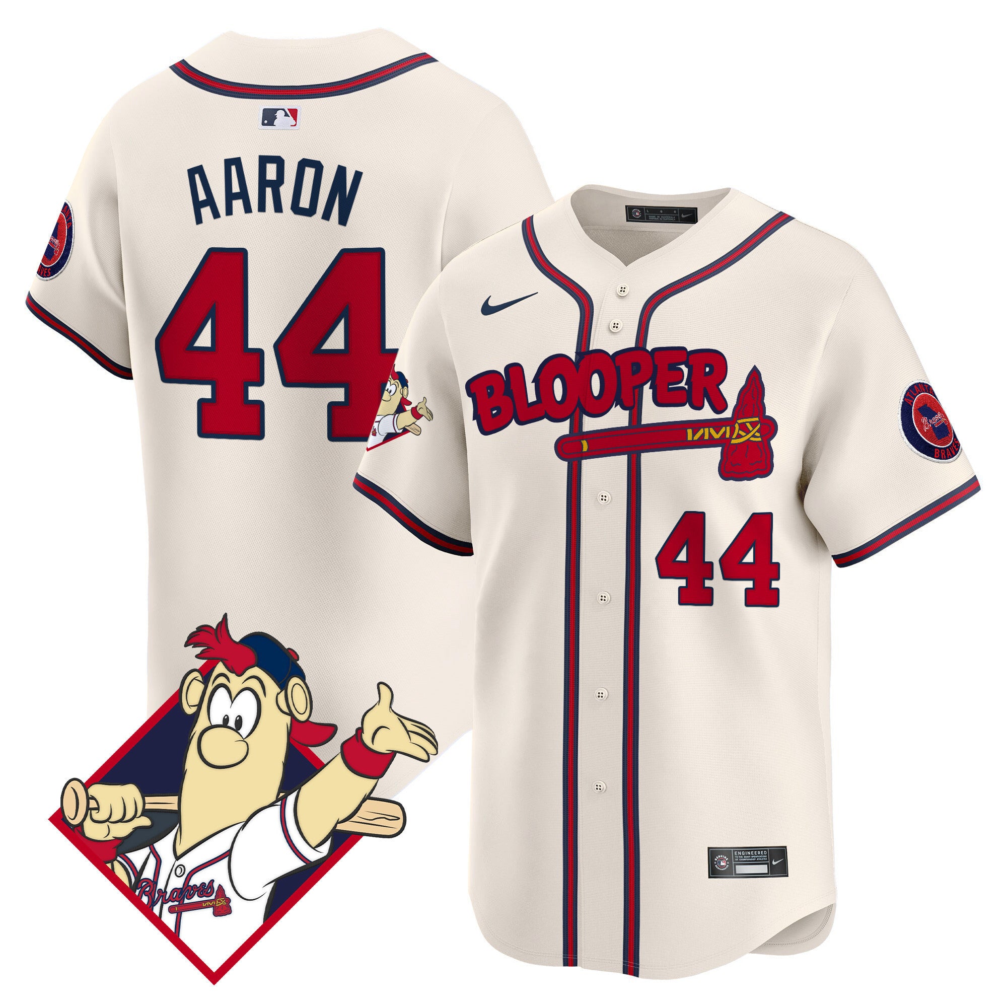 Men's Atlanta Braves Blooper Vapor Premier Limited Jersey - All Stitched