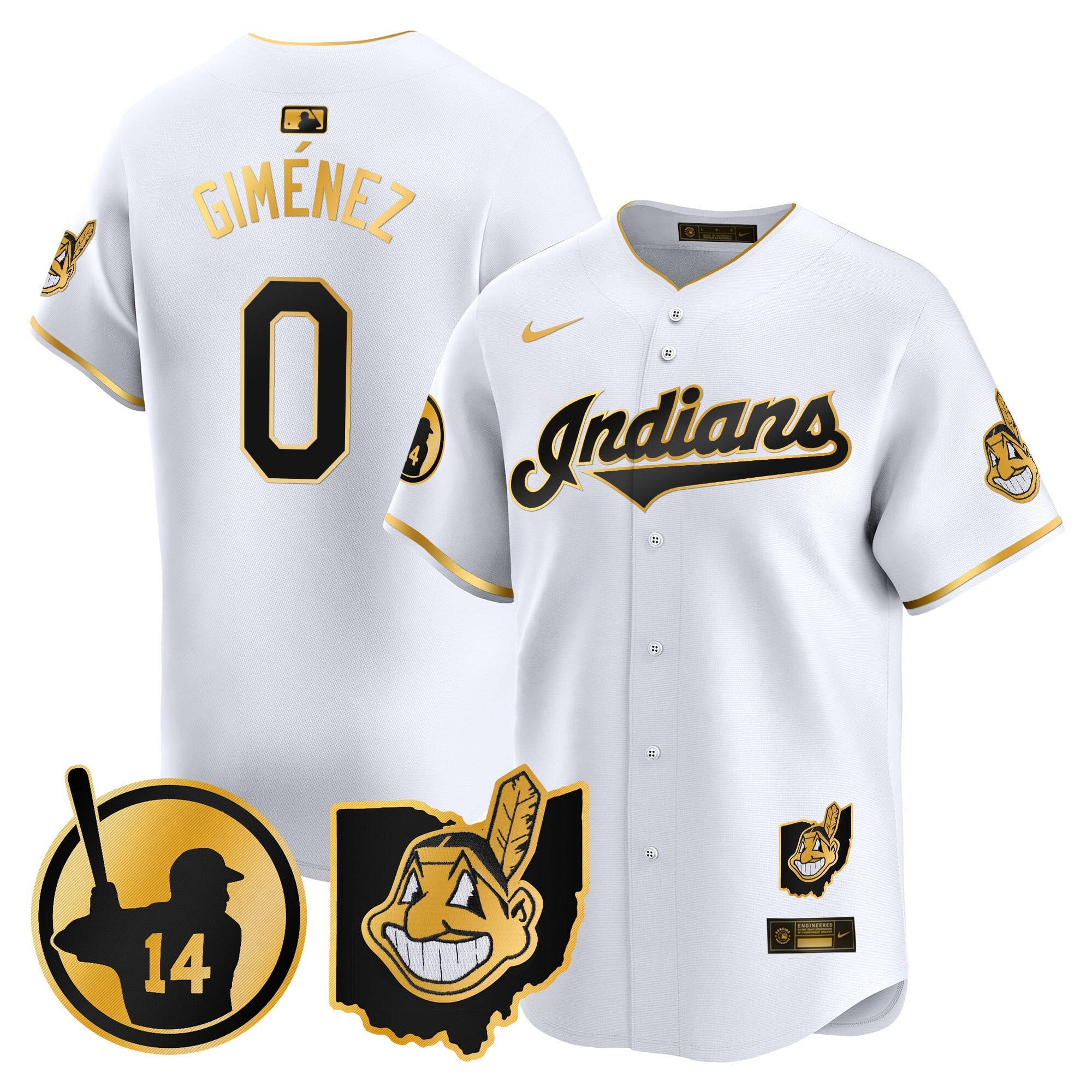 Women's Cleveland Indians Larry Doby Patch Vapor Premier Limited Jersey - All Stitched
