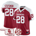 Men's Oklahoma Sooners 2024 SEC Patch Vapor Premier Limited Jersey - All Stitched