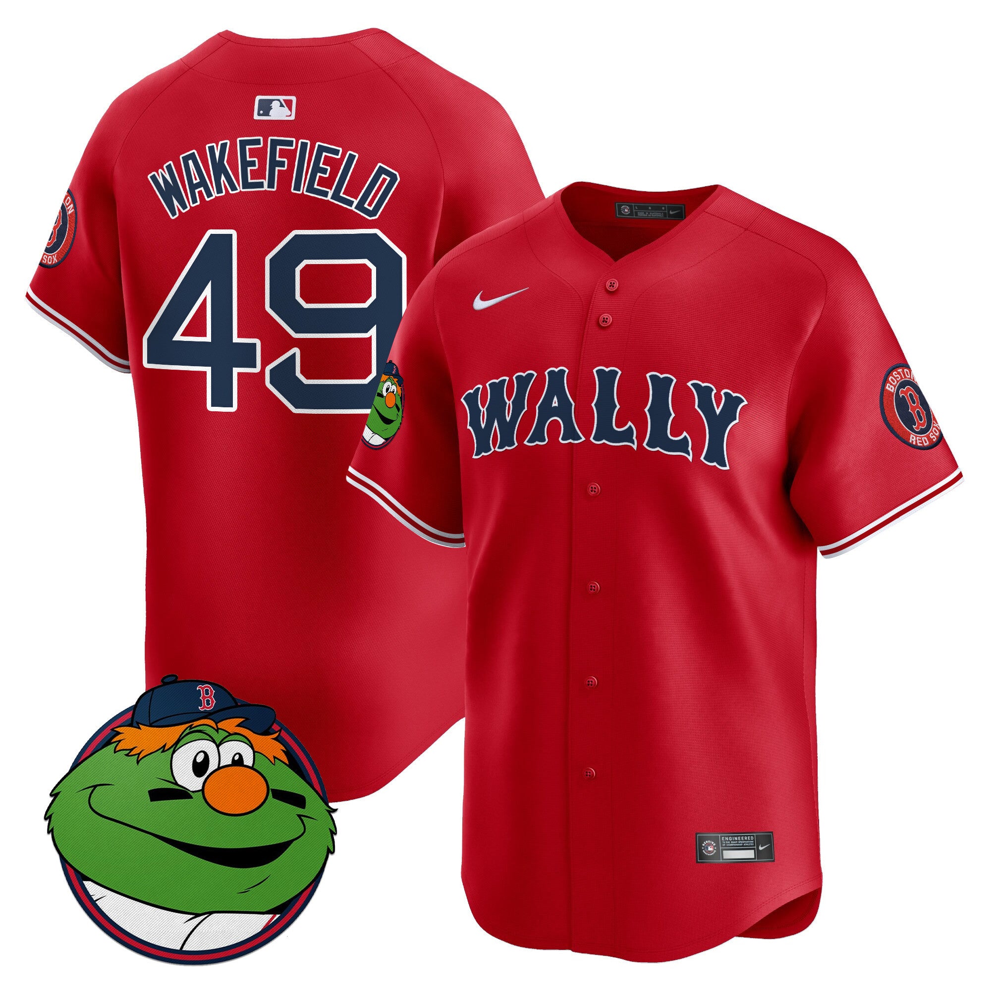 Men's Boston Red Sox Wally Vapor Premier Limited Jersey - All Stitched