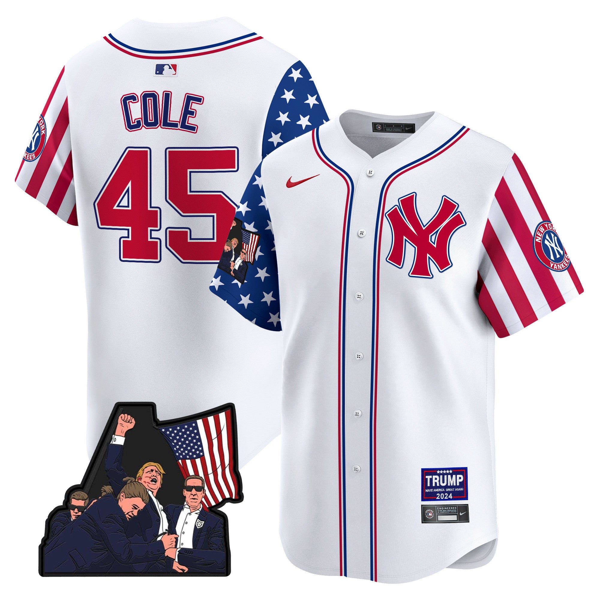 Men's New York Yankees Make American Great Again Vapor Premier Limited Jersey - All Stitched