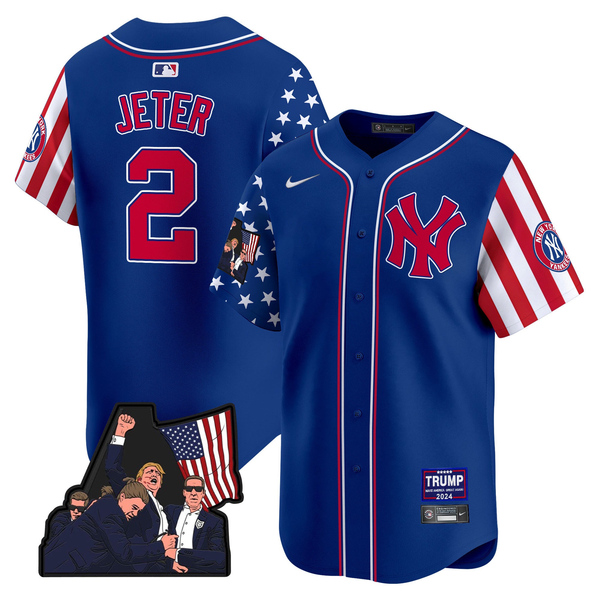 Men's New York Yankees Make American Great Again Vapor Premier Limited Jersey - All Stitched