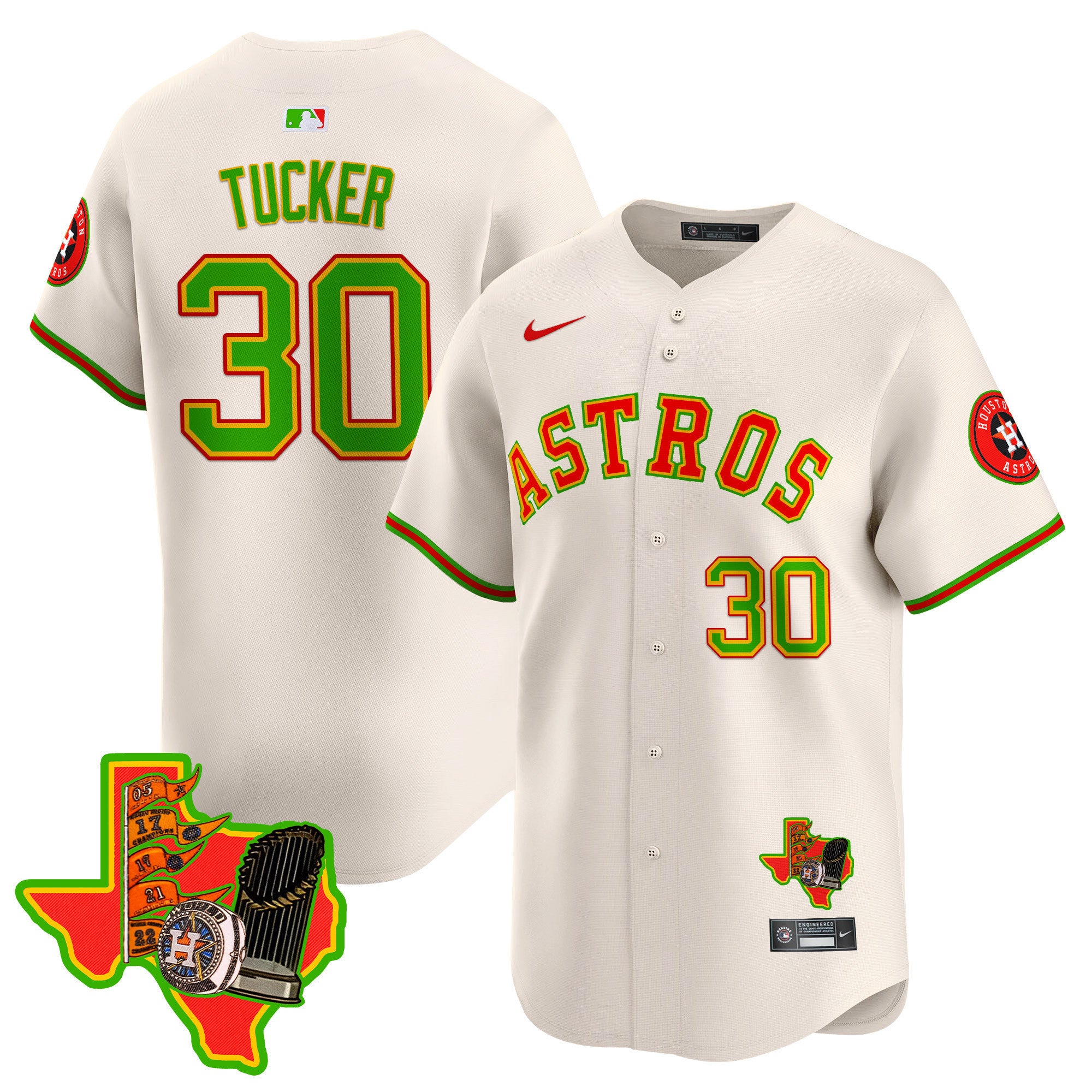 Men's Astros The Loteria Vapor Premier Limited Jersey - All Stitched