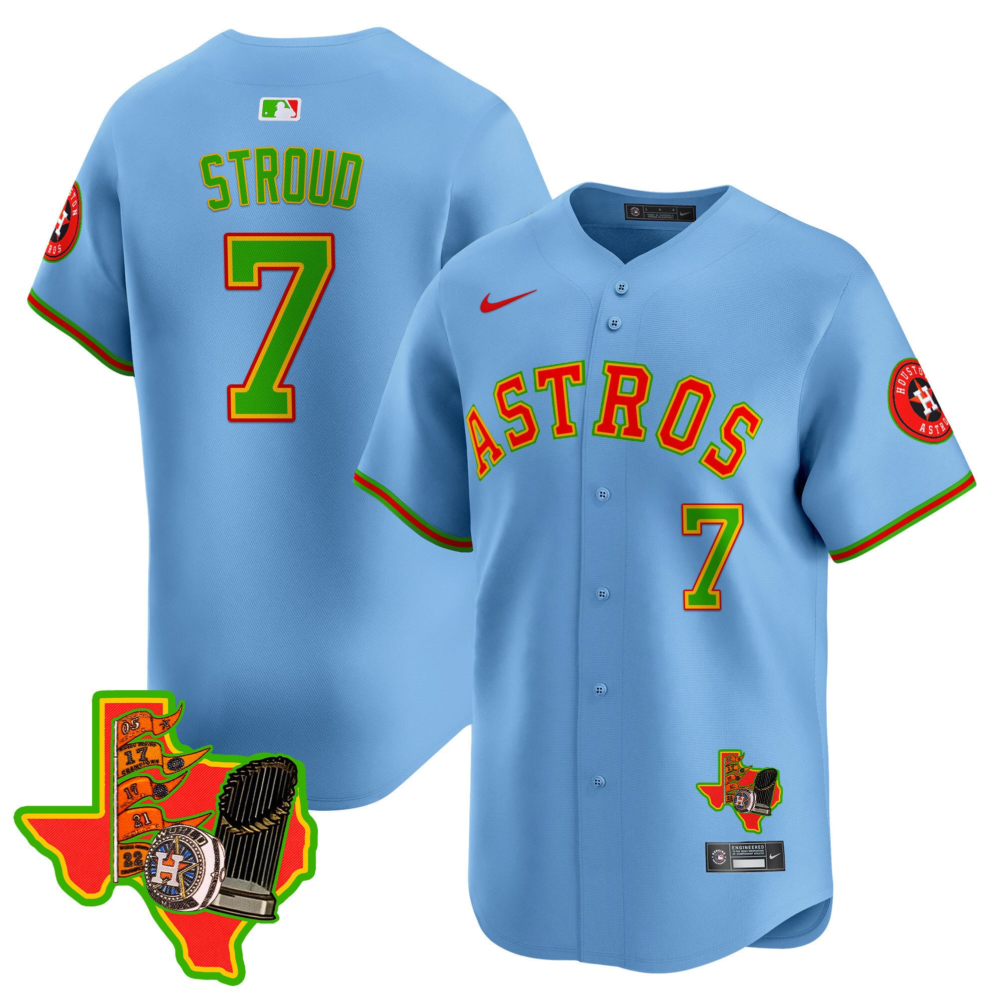 Men's Astros The Loteria Vapor Premier Limited Jersey - All Stitched