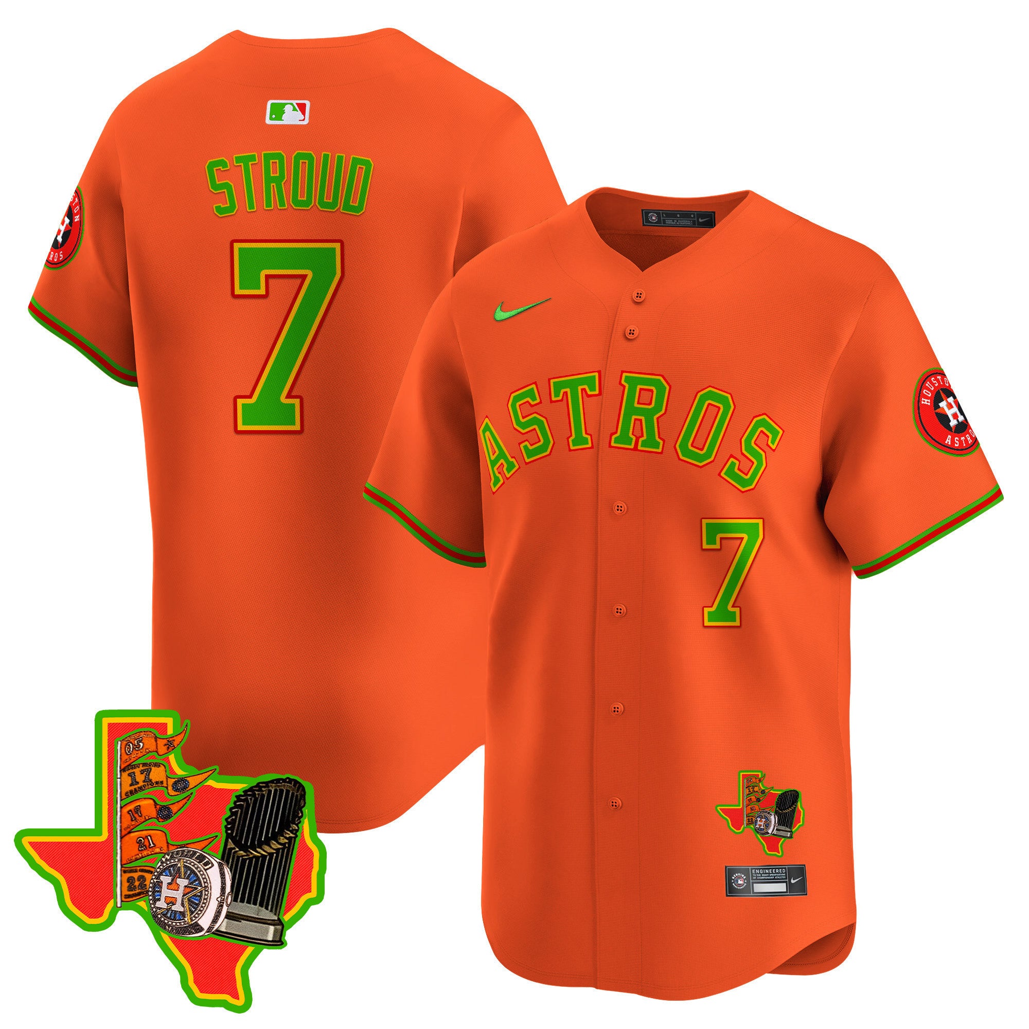 Men's Astros The Loteria Vapor Premier Limited Jersey - All Stitched