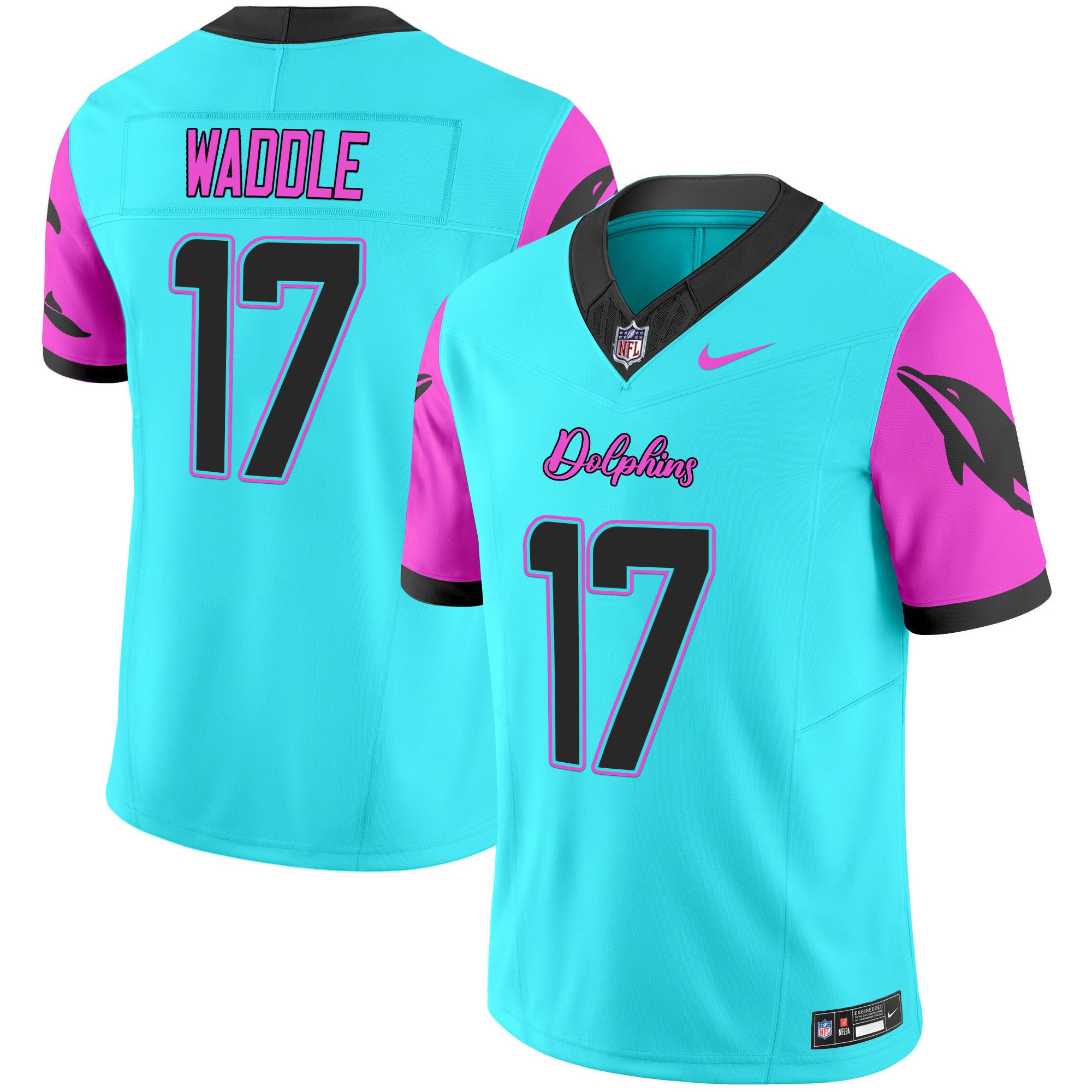 Men's Dolphins Miami Vice Vapor Limited Jersey - All Stitched