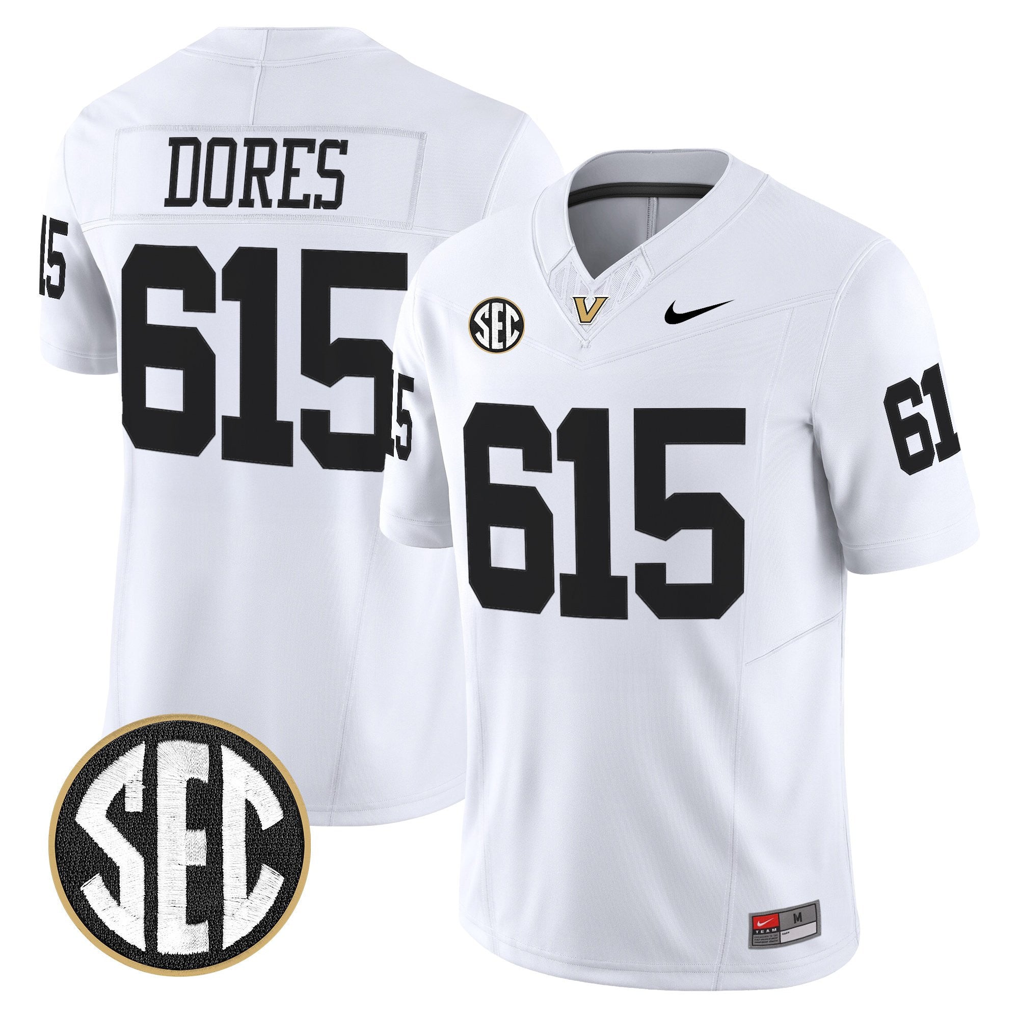 Men's Vanderbilt Commodores 2025 Vapor Limited Jersey - All Stitched