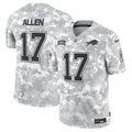 Josh Allen Buffalo Bills 2024 Salute to Service Vapor Limited Jersey - Arctic Camo