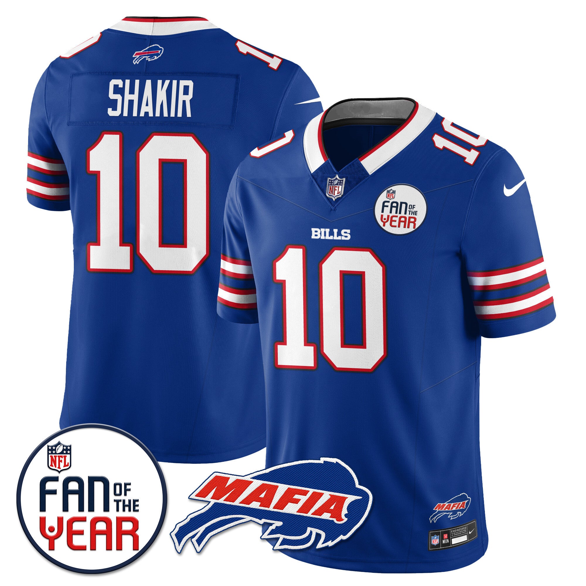 Men's Buffalo Bills "Fan Of The Year" Jersey - All Stitched