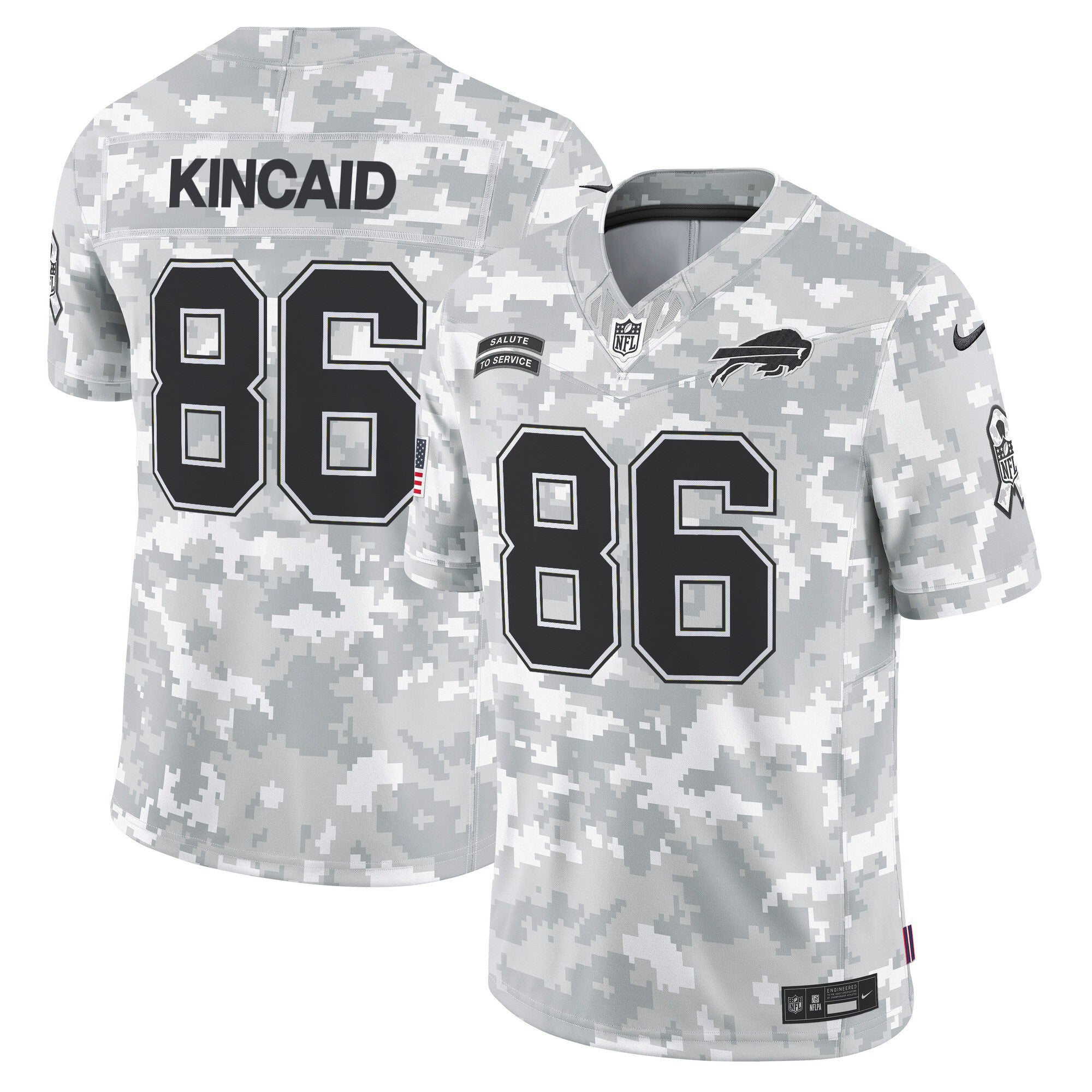 Buffalo Bills 2024 Salute to Service Vapor Limited Jersey - Arctic Camo - All Stitched