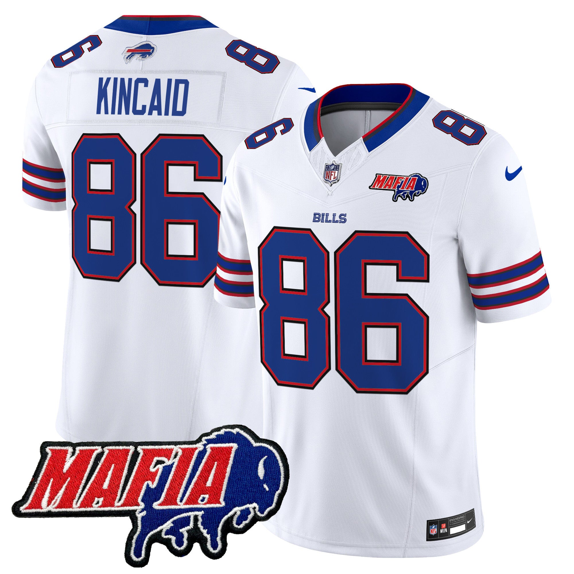 Men's Buffalo Bills 2024 Bills Mafia Patch Vapor Limited Jersey - All Stitched