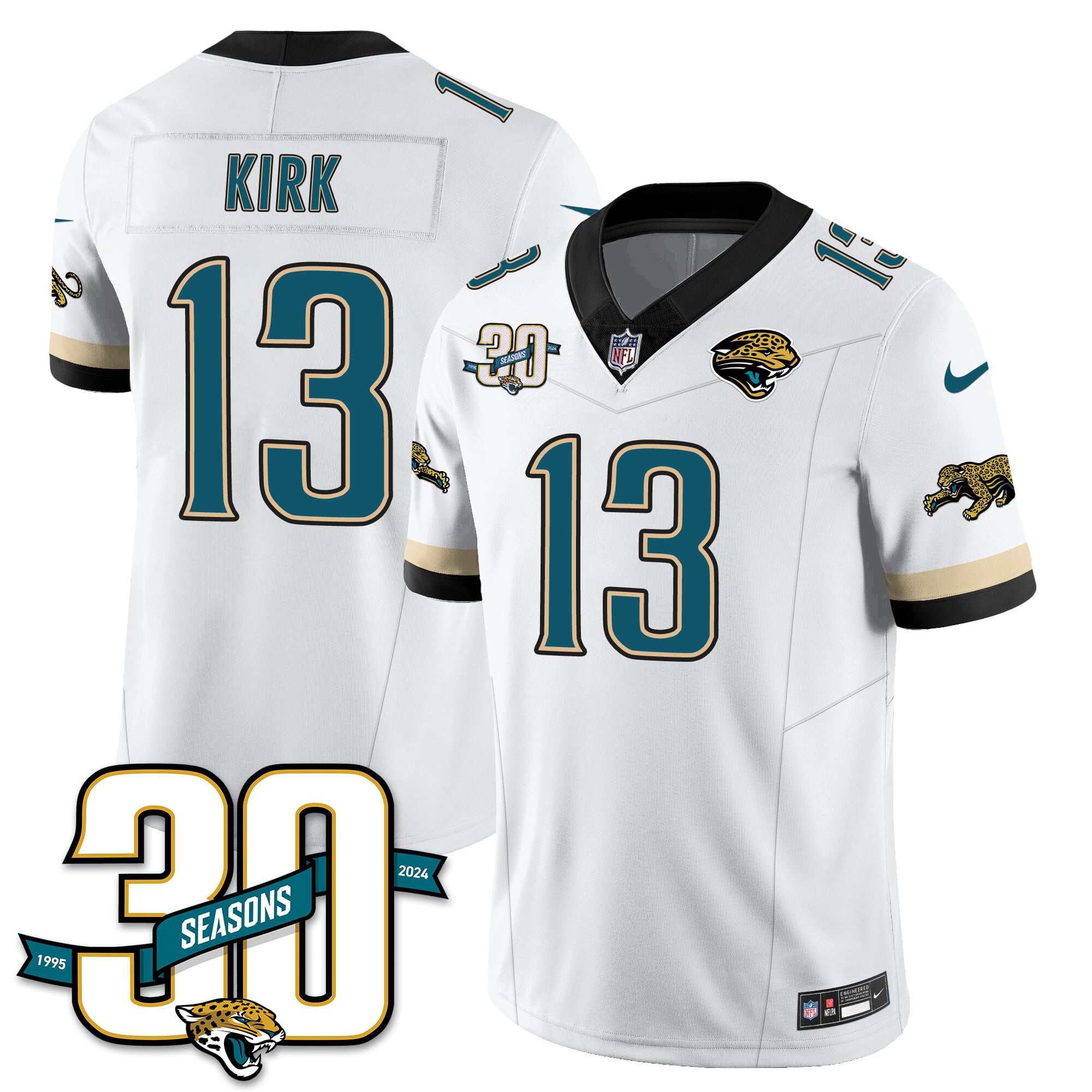 Men's Jacksonville Jaguars 1990s Throwback Uniforms - All Stitched
