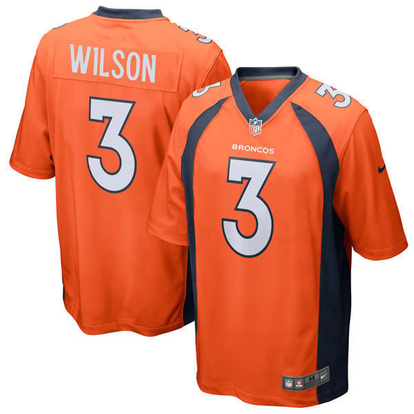 Men's Russell Wilson #3 Denver Broncos Jersey ??? All Stitched
