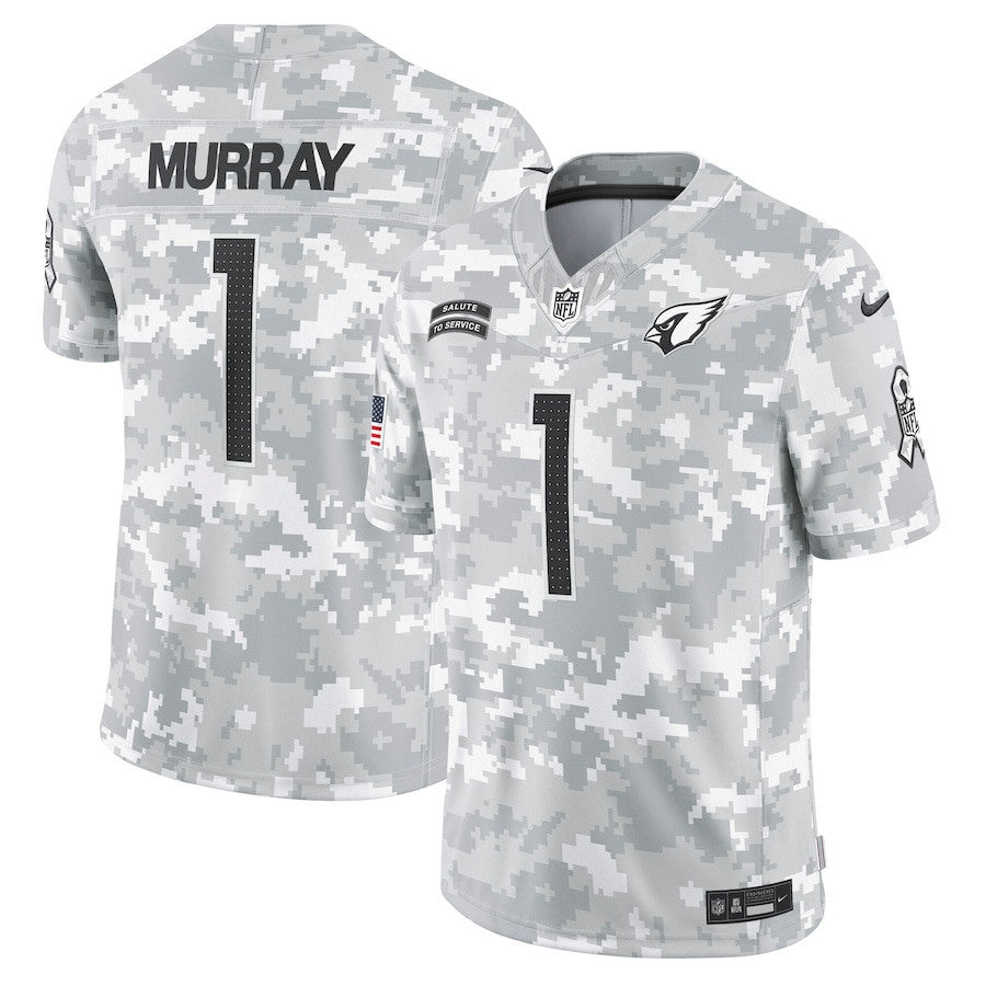 Kyler Murrary Arizona Cardinals 2024 Salute To Service Arctic Camo Jersey - All Stitched