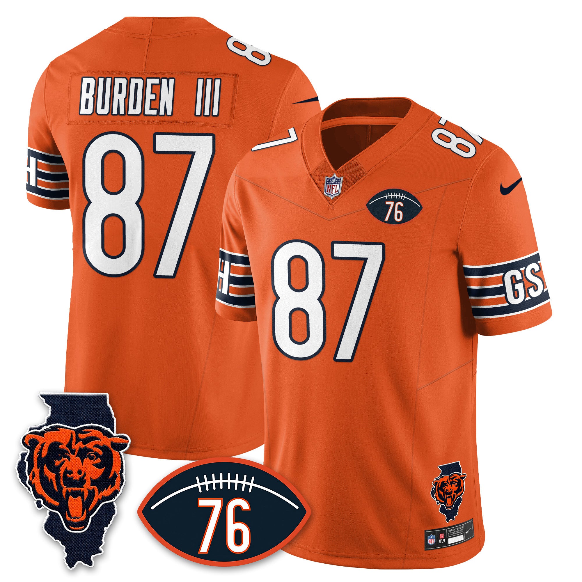 Men's Chicago Bears Honor Steve McMichael Jersey - All Stitched