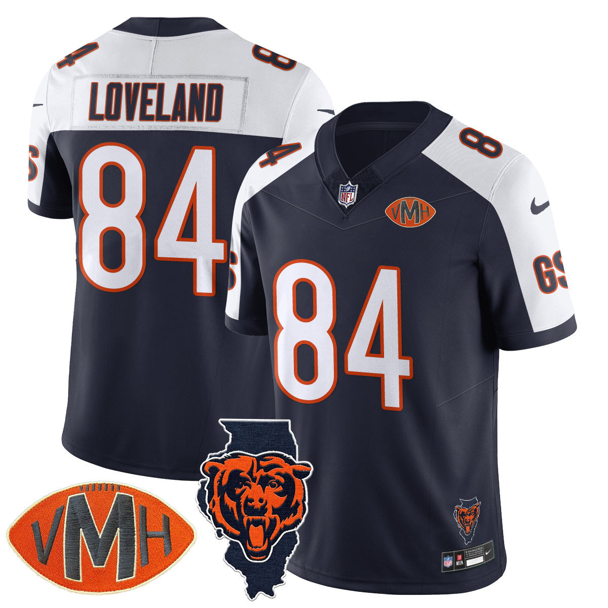Women's Chicago Bears Honor Virginia Halas McCaskey Jersey - All Stitched