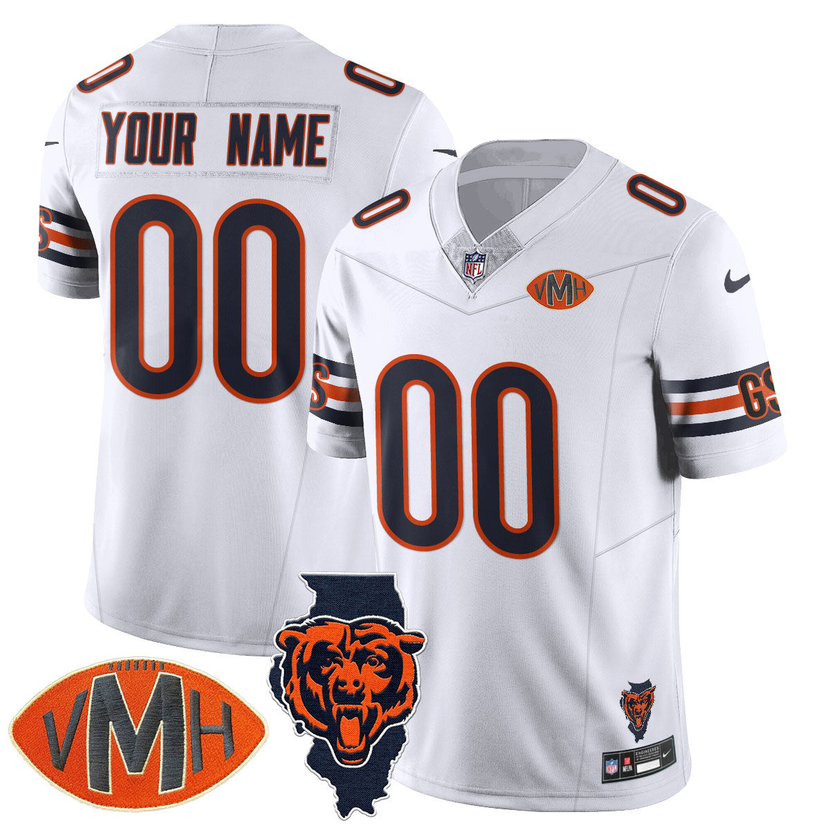 Women's Chicago Bears Honor Virginia Halas McCaskey Jersey - All Stitched