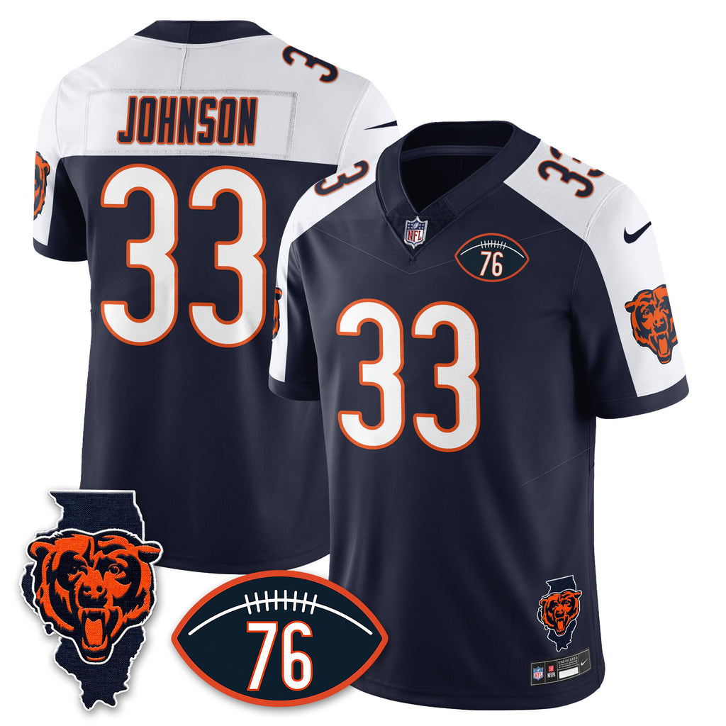 Chicago Bears Honor Steve McMichael Custom Jersey - All Stitched