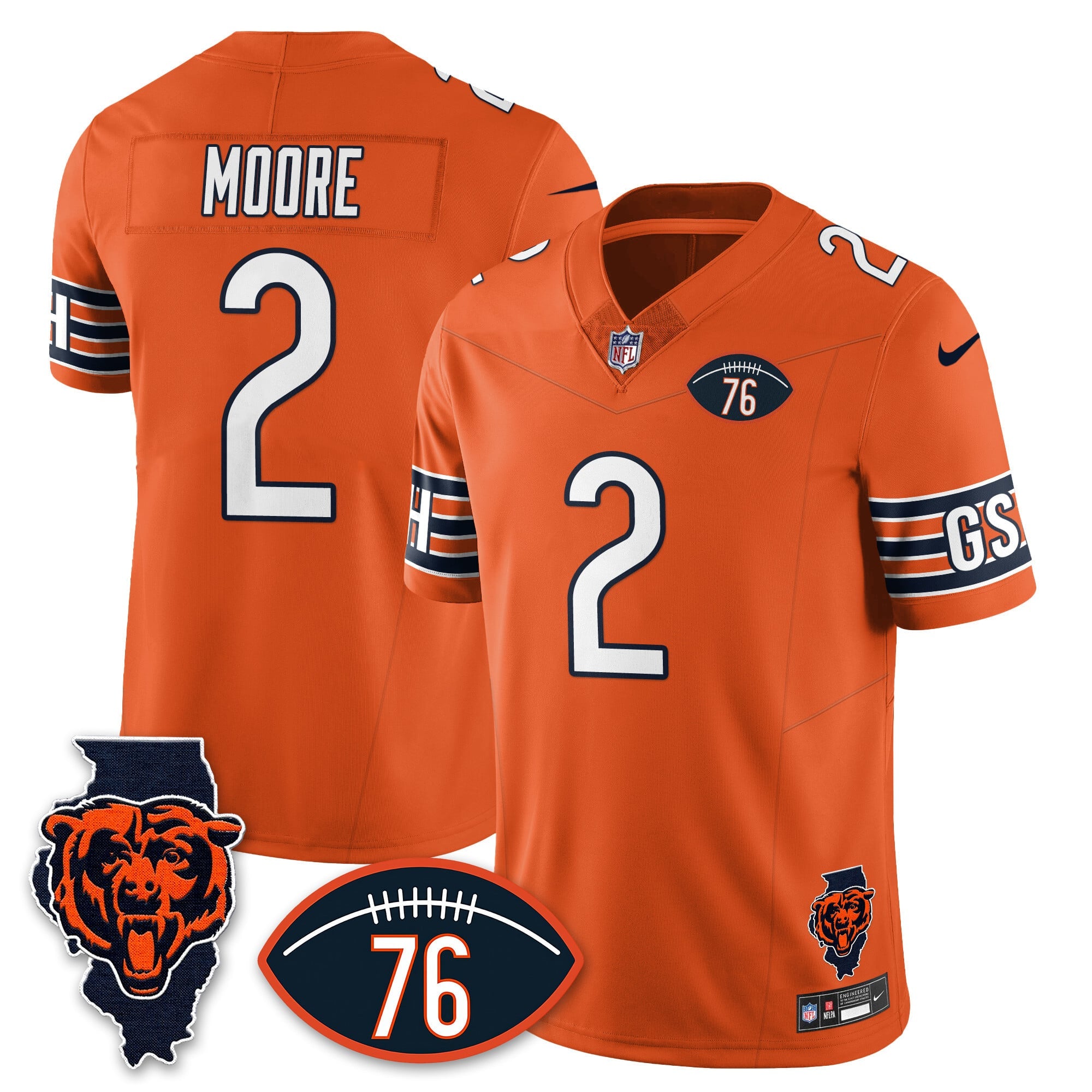 Women's Chicago Bears Honor Steve McMichael Jersey - All Stitched