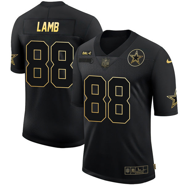 Men’s Dallas Cowboys Black Gold Jersey Collection – All Stitched