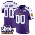 Minnesota Vikings King Of The North Patch Vapor Limited Custom Jersey - All Stitched