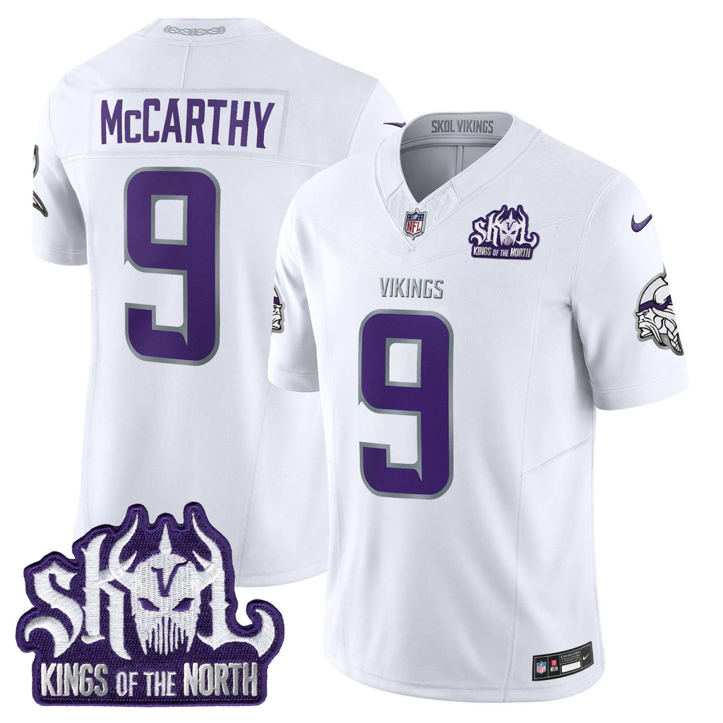 Men's Minnesota Vikings King Of The North Patch Throwback Vapor Limited Jersey - All Stitched