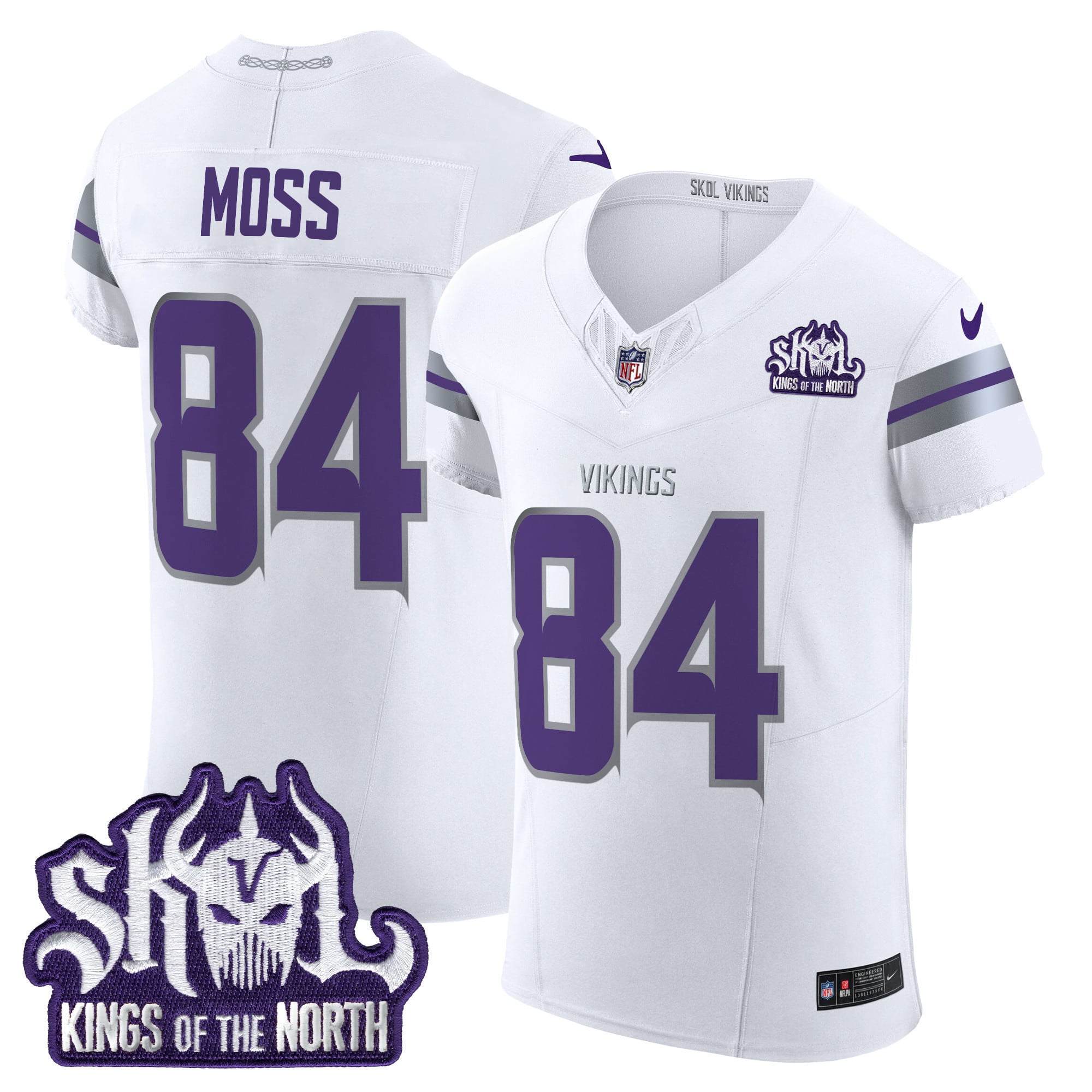 Men's Minnesota Vikings 2024 Winter Warrior Skol Patch Vapor Elite Jersey - All Stitched