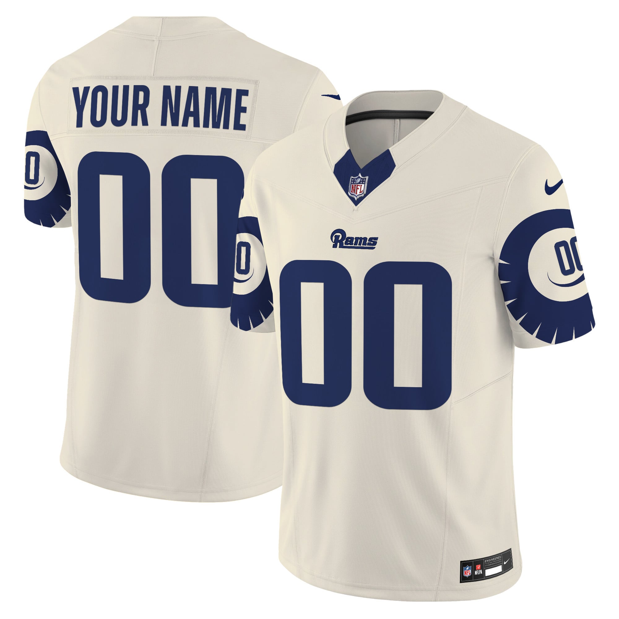 Custom Gender/Name Rams Special Vapor Limited Jersey - All Stitched