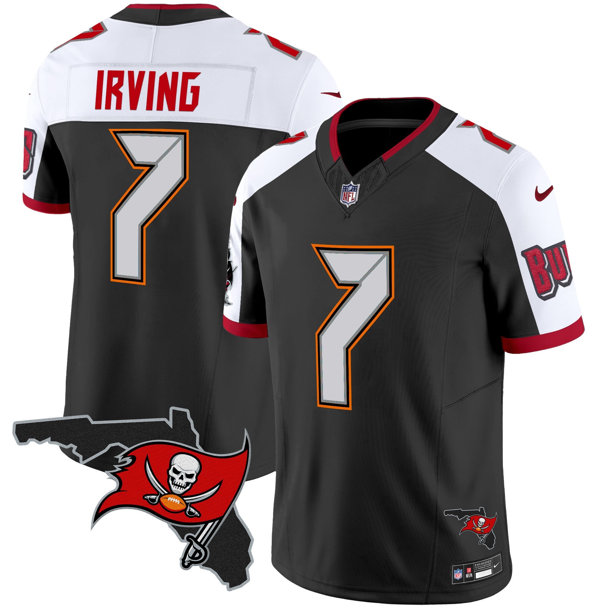 Men's Buccaneers Florida Patch Vapor Limited Jersey V2 - All Stitched