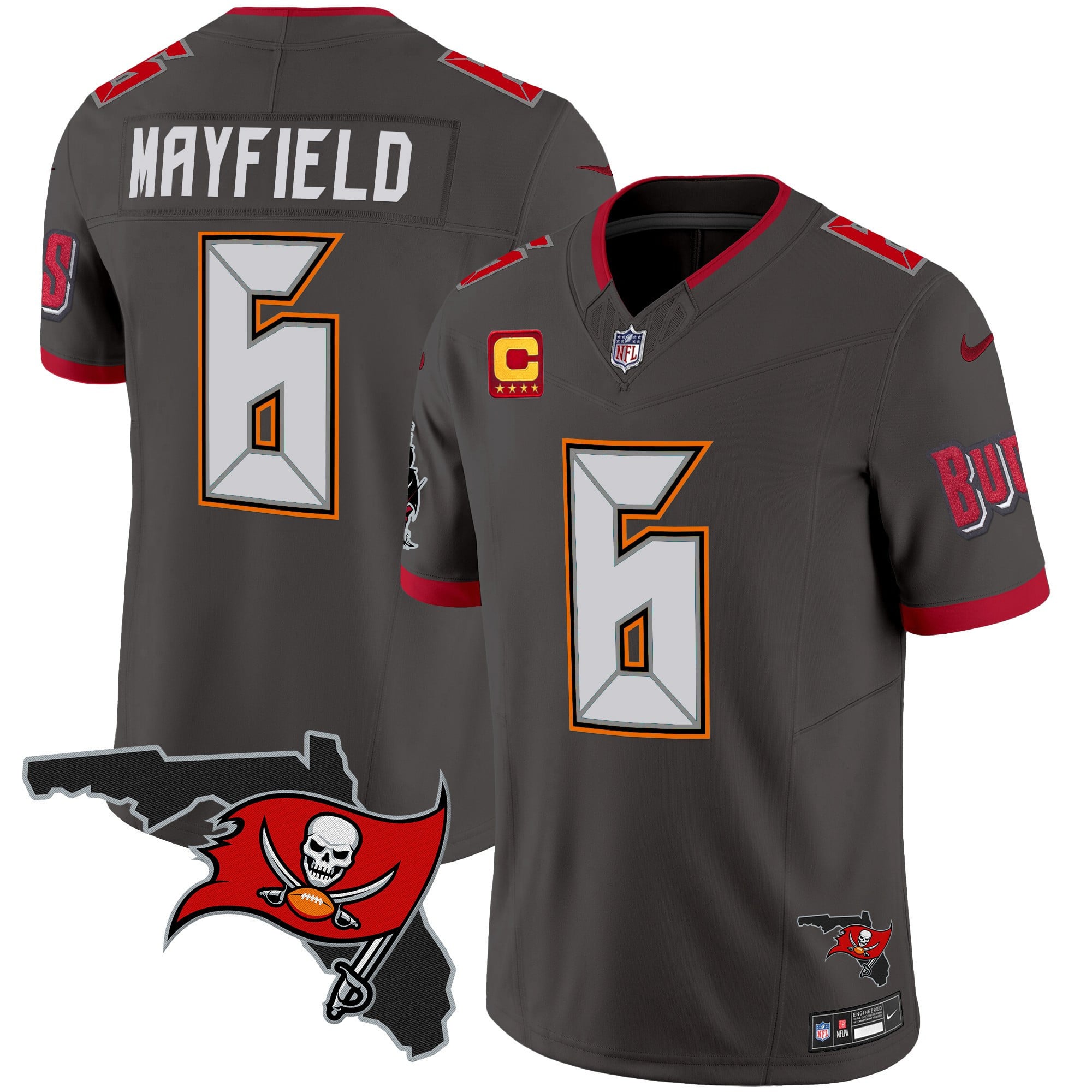Men's Buccaneers Florida Patch Vapor Limited Jersey V2 - All Stitched