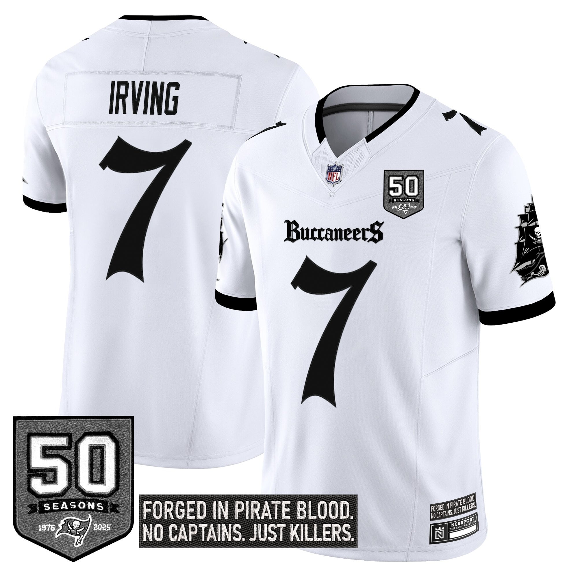 Men's Tampa Bay Buccaneers 'Gothic Pirate Shadows Edition' Limited Jersey - All Stitched
