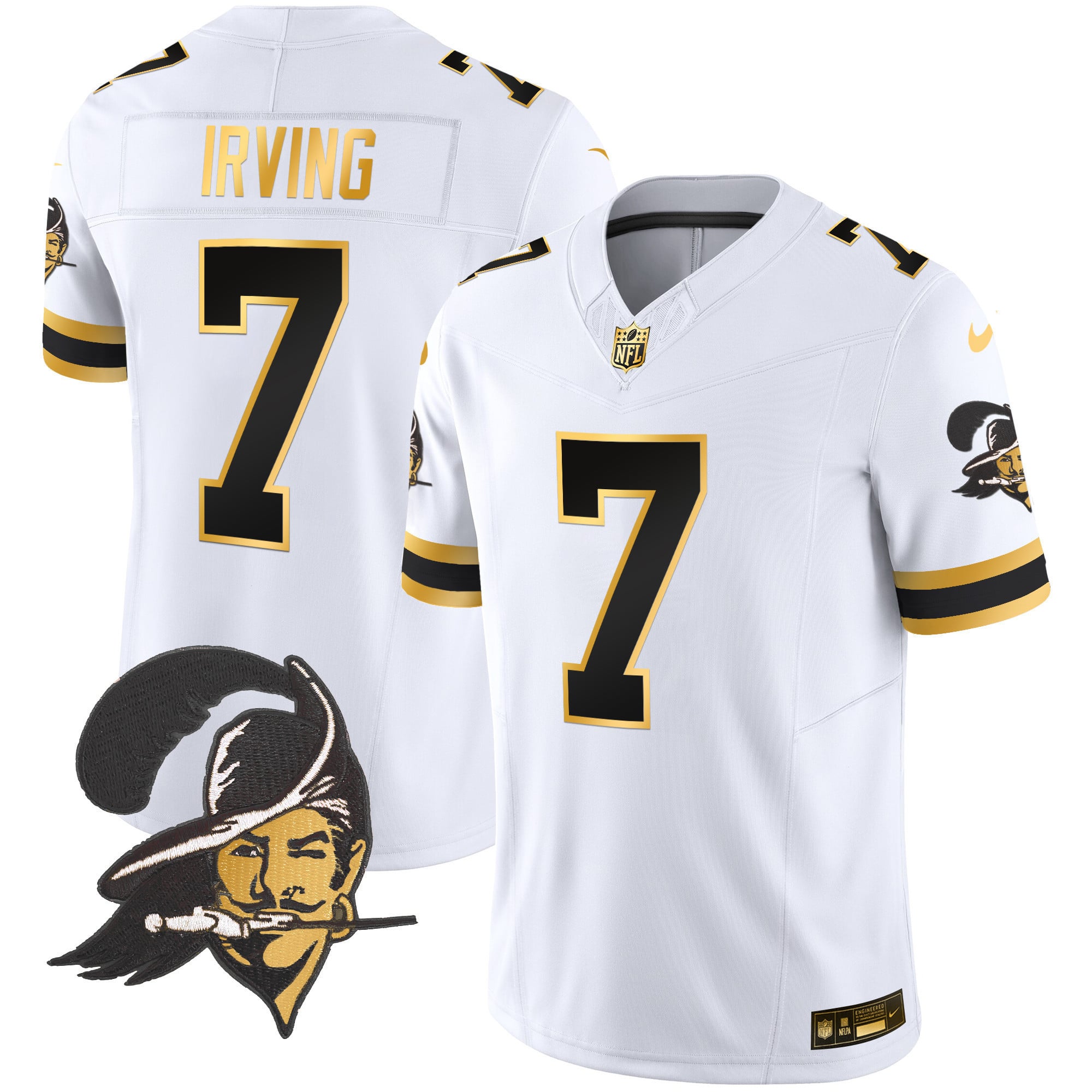Men's Buccaneers Throwback Gold Vapor Limited Jersey - All Stitched