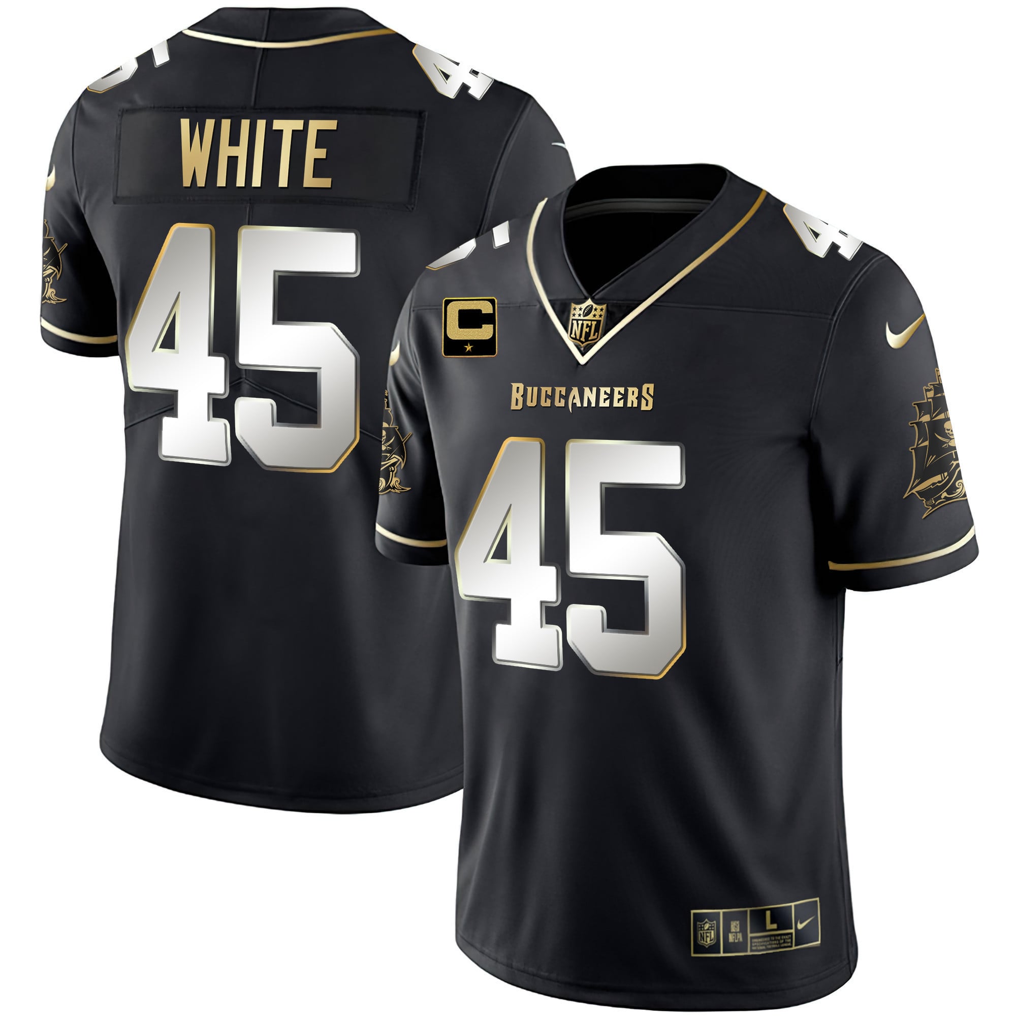 Men's Buccaneers Gold Vapor Jersey - All Stitched