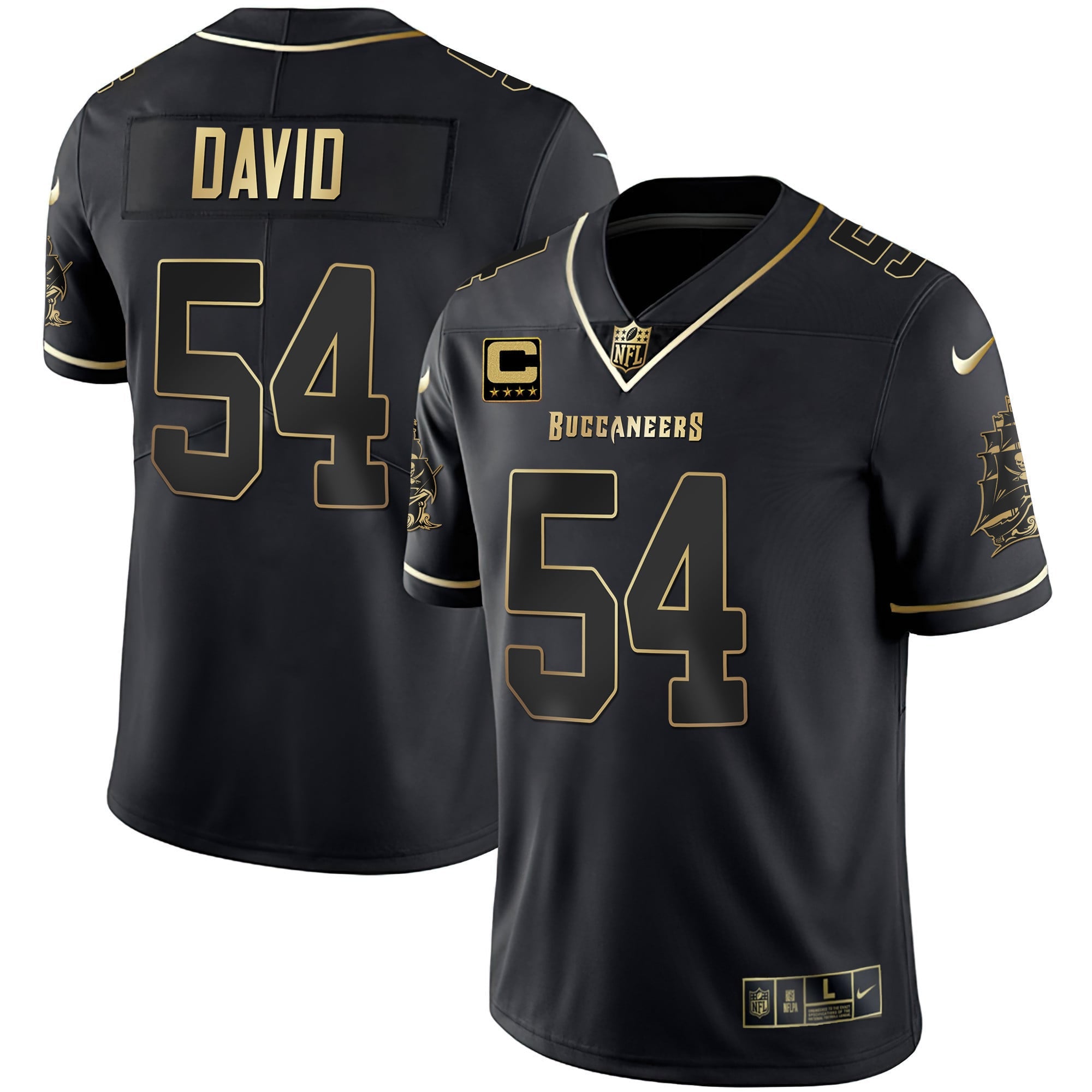 Men's Buccaneers Gold Vapor Jersey - All Stitched