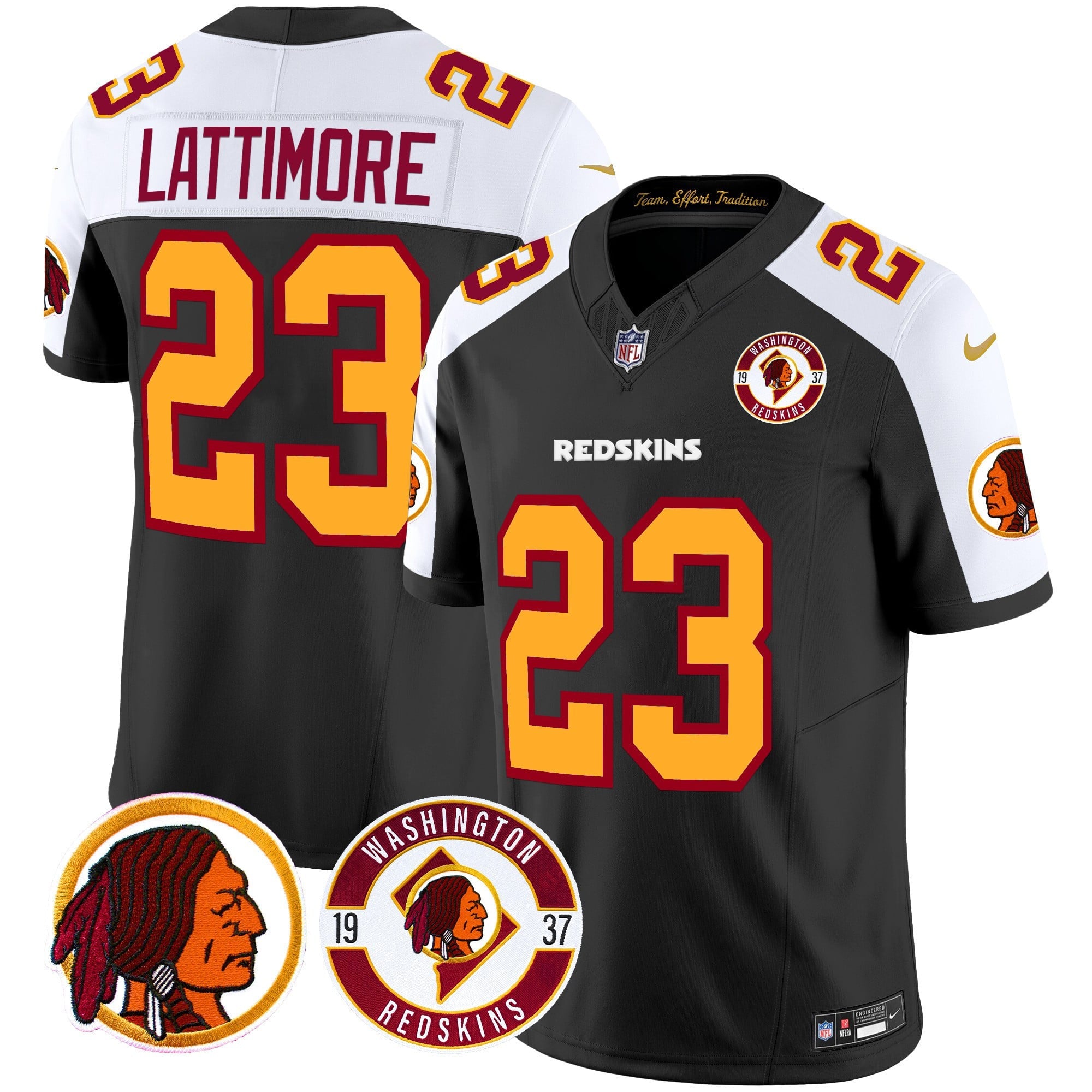 Men's Washington Redskins 2024 Vapor Limited Jersey - Est. 1937 Patch - All Stitched