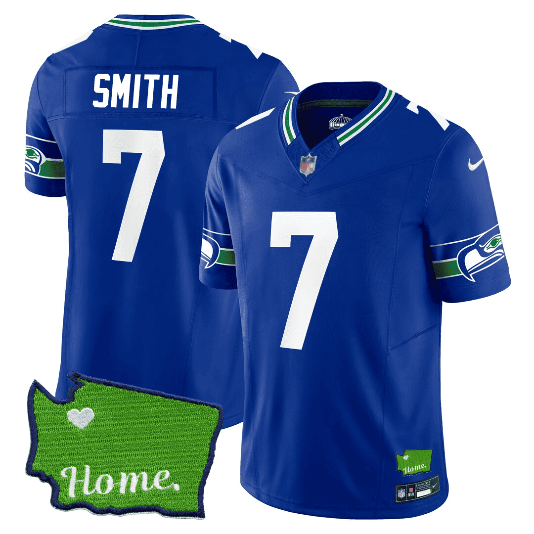 Men's Seattle Seahawks Jersey - SB XLVIII & Washington Home Patch