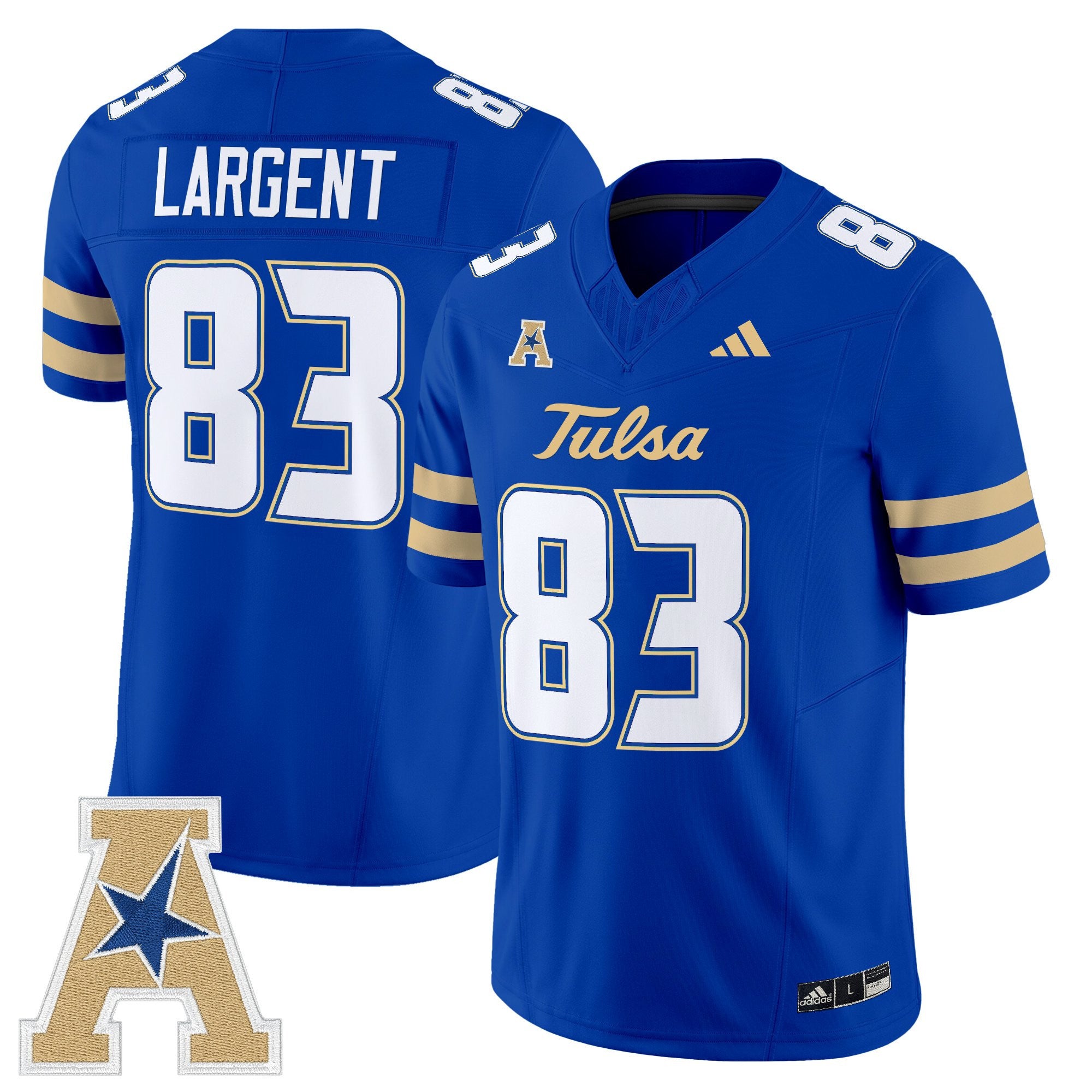Men's Tulsa Golden Hurricane 2025 Vapor Limited Jersey - All Stitched
