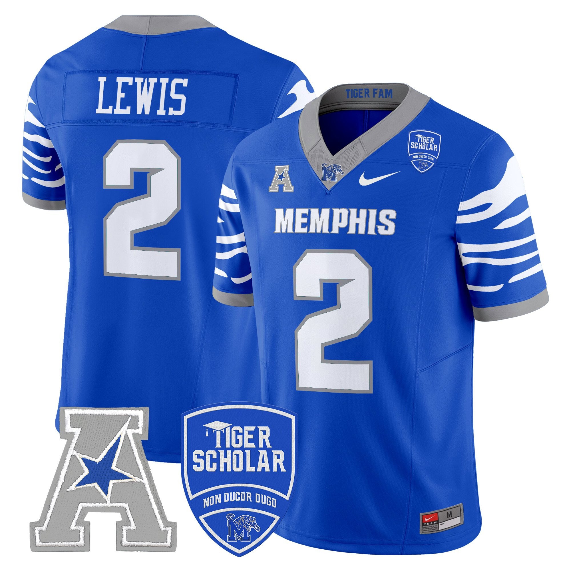 Men's Memphis Tigers 2025 Vapor Limited Jersey - All Stitched